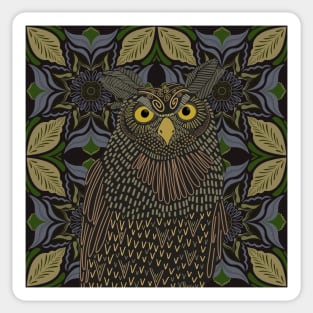 Beautiful Great Horned Owl Sticker